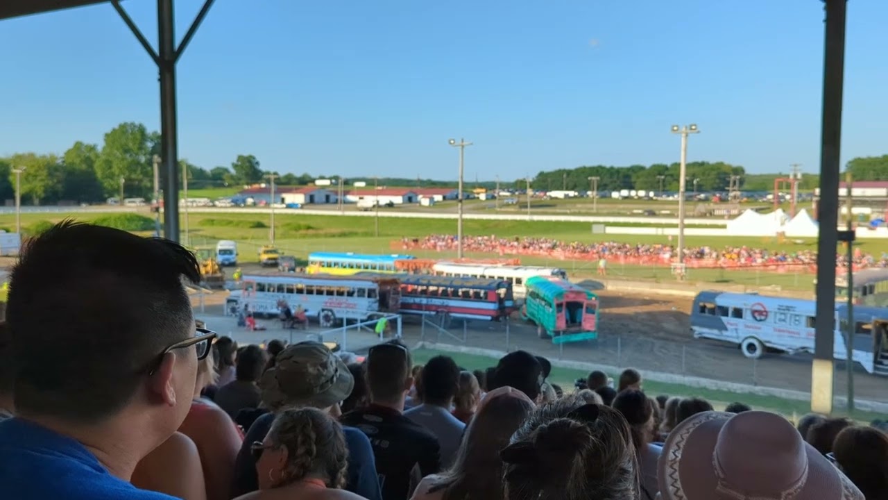 2022 Big Butler Fair School Bus Demolition Derby