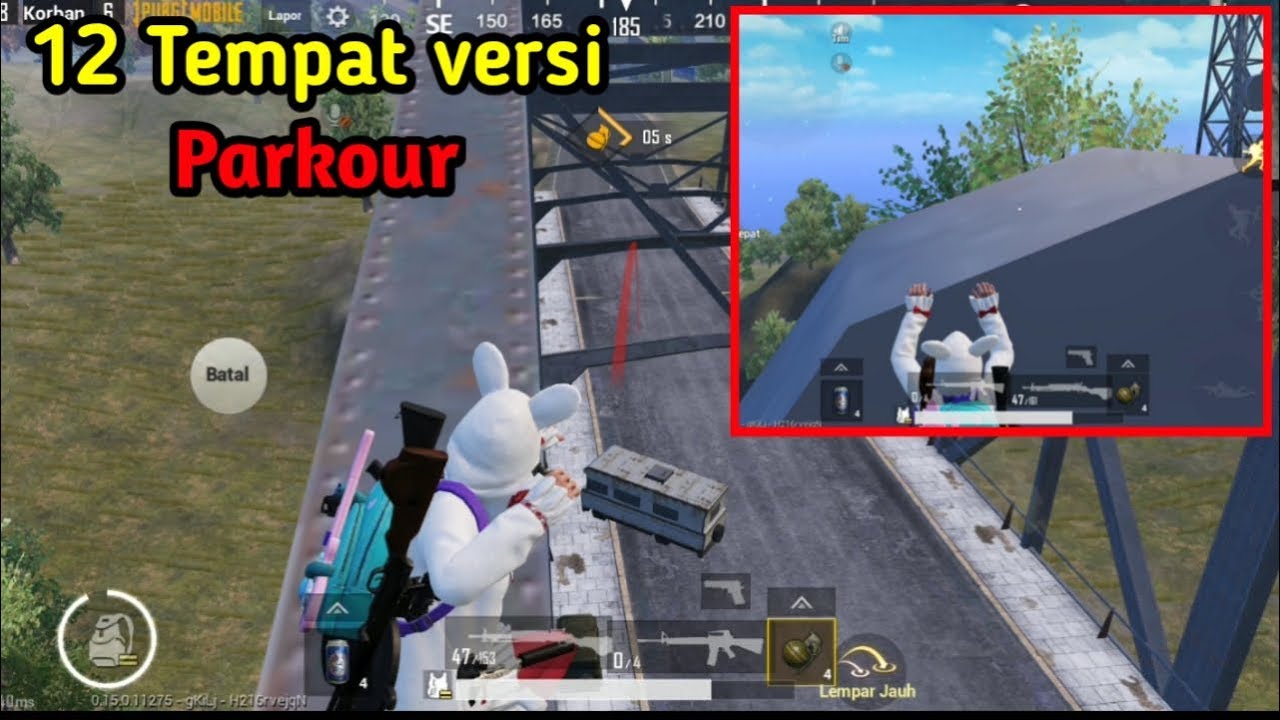 Tempat Rahasia Pubg Mobile Versi Parkour | Map Erangel