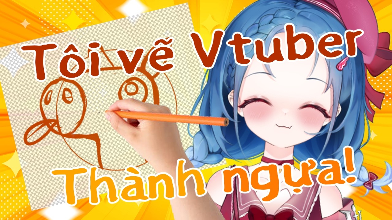 【Drawing Stream】Tôi vẽ Vtuber bạn biết thành ngựa