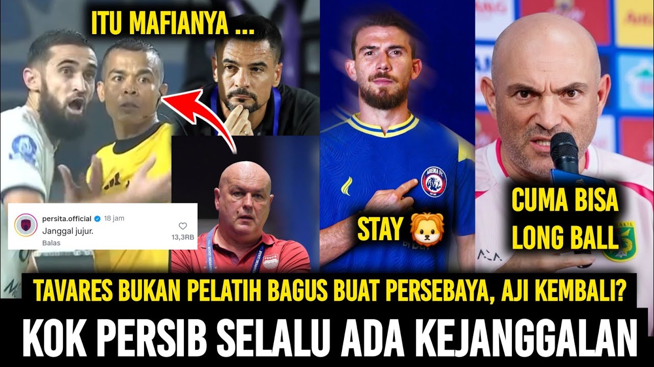 JANGGAL JUJUR🙏 Laga Persib Selalu Kontroversi😱 Arema Perpanjang Bek Andalan🦁 Persebaya Long Ball FC🐊