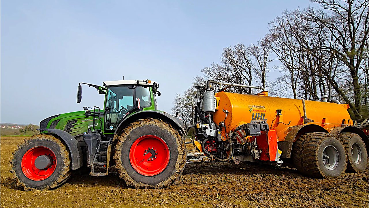 Fendt Vlog 936 Vario mit XL Veenhuis Güllefass mit New Holland T7.210 & Fendt Vario & TMS Trio Team