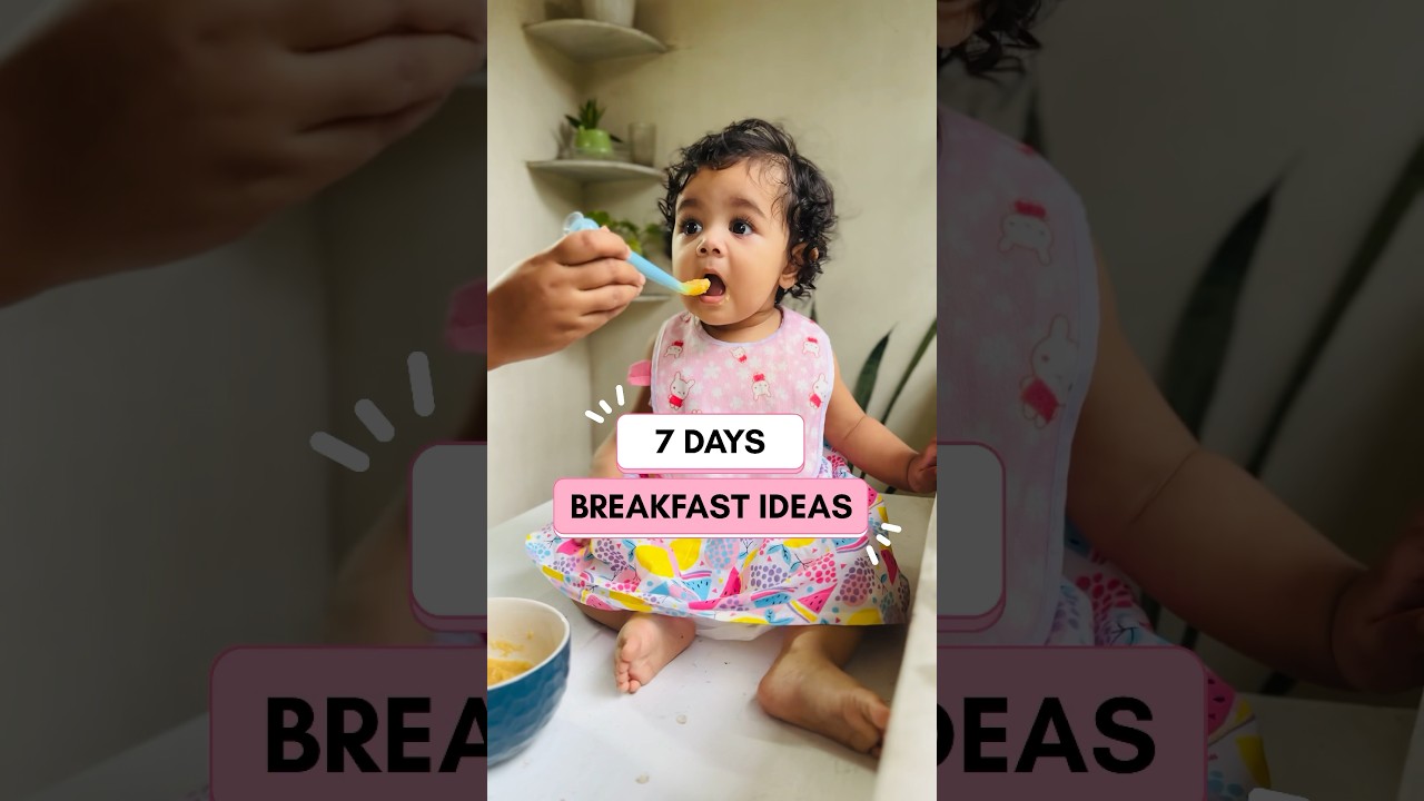 What my Baby Eats for Breakfast for a Week (6-9 Month Food Recipes) 🍛