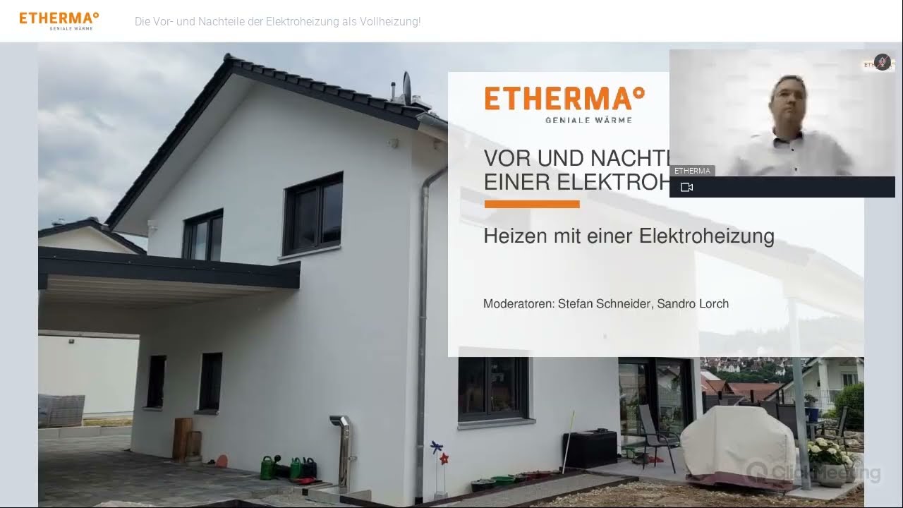ETHERMA Webinar #5: Vor- und Nachteile der Elektroheizung als Vollheizung!