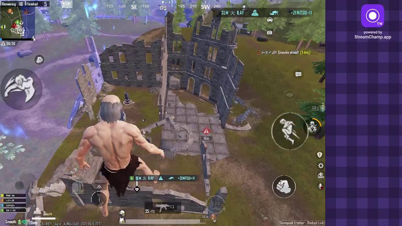 Broadcast powered by StreamChamp