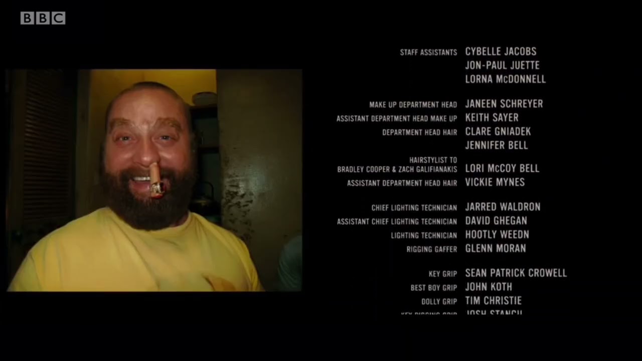 The Hangover Part ll (2011) End Credits BBC One On Iplayer Tv version
