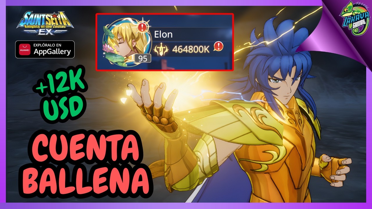 ASI SE VE UNA CUENTA TOP DE $12,000 EN SAINT SEIYA EX - ELON