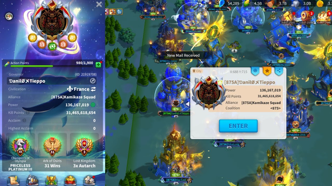 138M | 1365+2728+1903 vs 1875+2359+3303 | KL Day 1| Rise of Kingdoms (1875 POV)