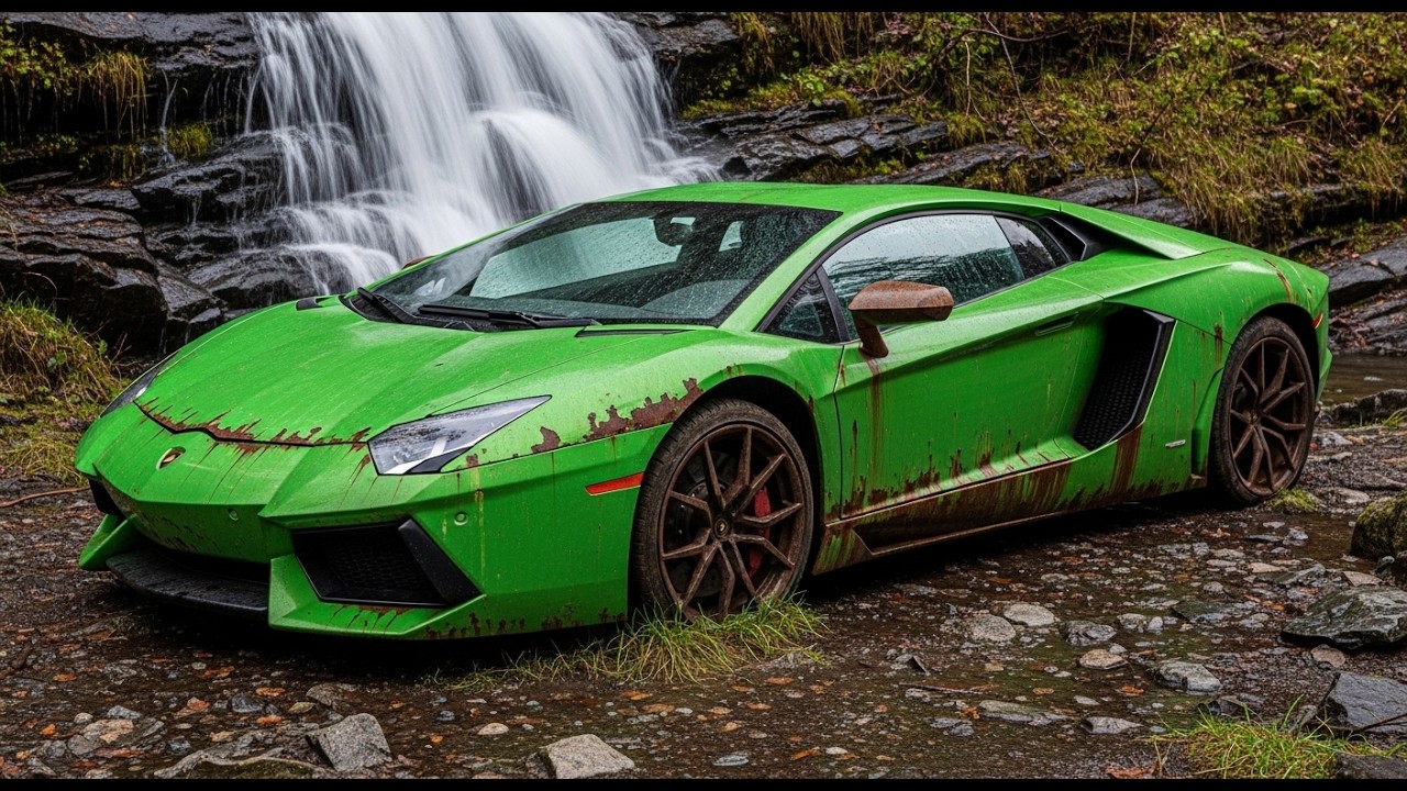 I Found a Lamborghini Aventador Supercar Abandoned in a Deep Forest 🌲🔥 |  ASMR Car Restoration