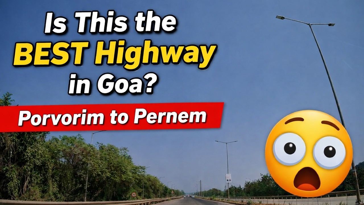 Full Length Drive: Porvorim to Pernem via NH66 | Real-Time Road Experience