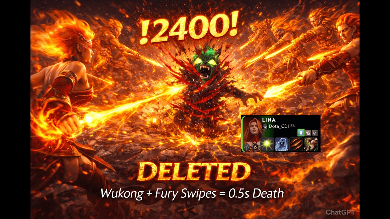 Dota 2 - Ability Draft: I DELETED Pugna in 0.5 Seconds - Lina Ability Draft (CDI # 100)