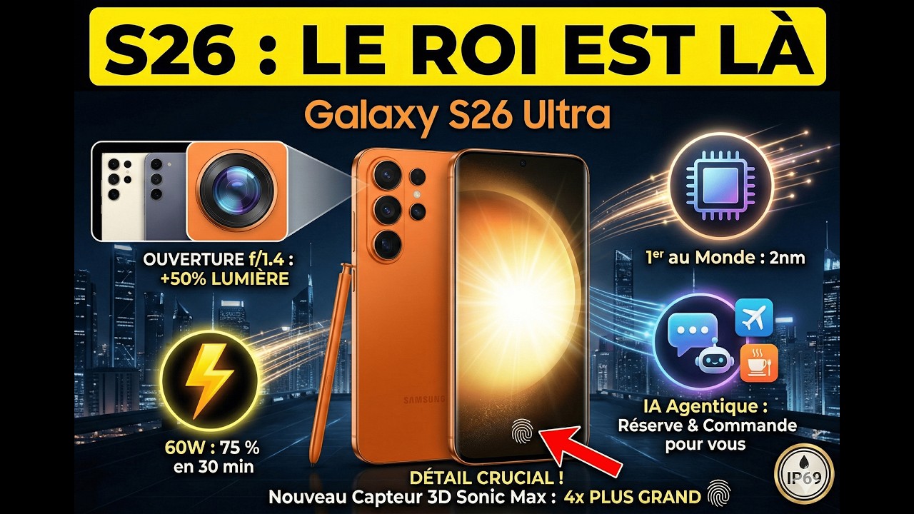 Tout savoir sur le Galaxy S26 : Le récapitulatif complet des innovations majeures.