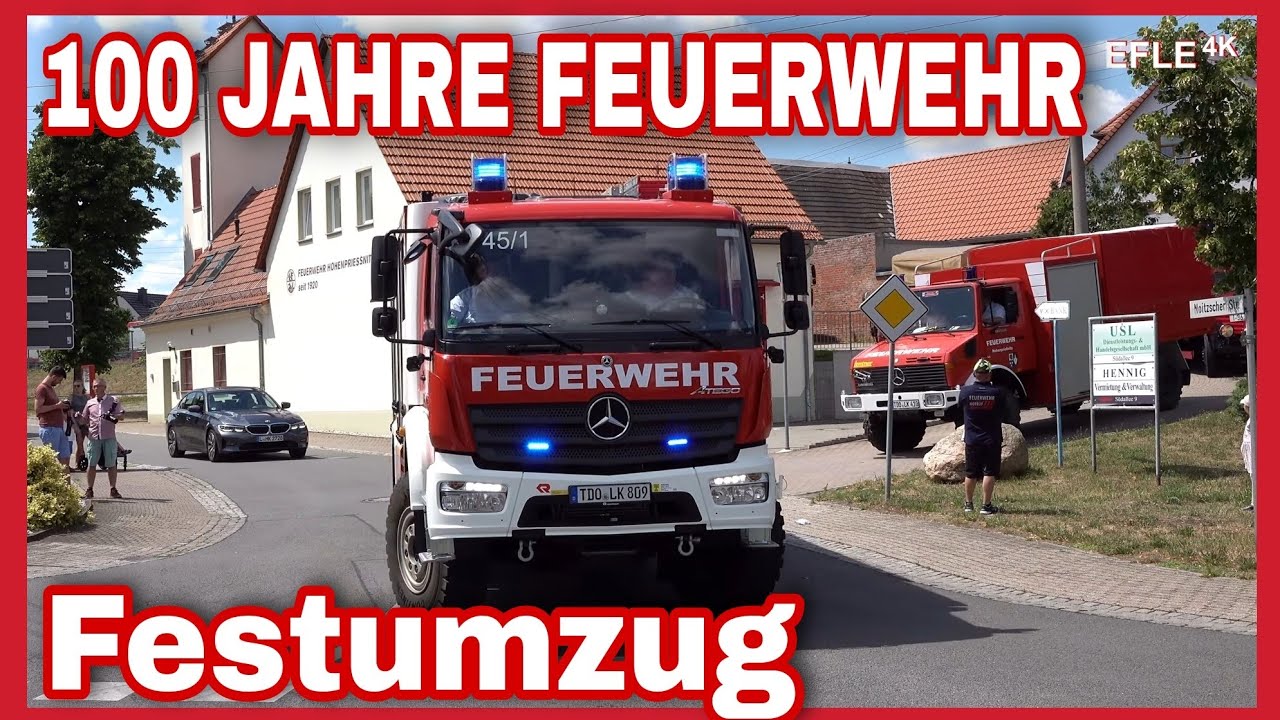 Festumzug 1️⃣0️⃣0️⃣ Jahre FF Hohenprießnitz 🚒🚨