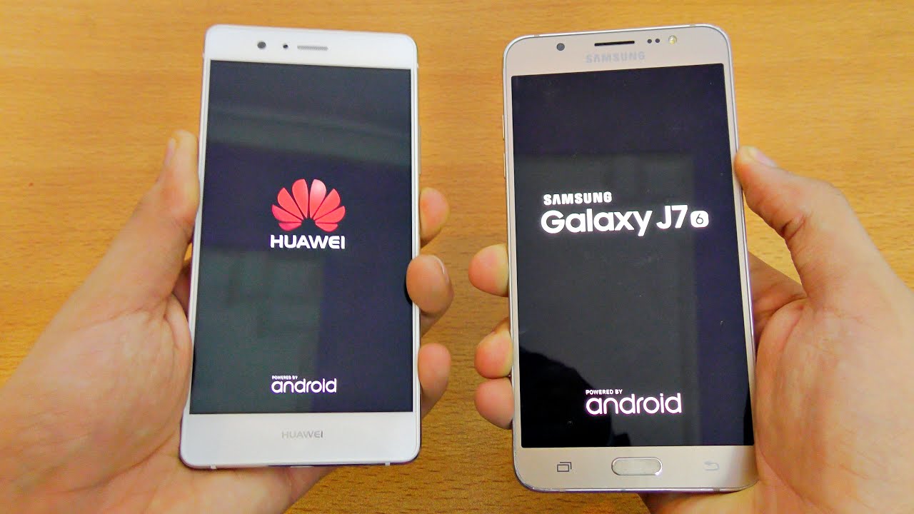Huawei P9 Lite vs Samsung Galaxy J7 (2016) - Speed Test (4K)