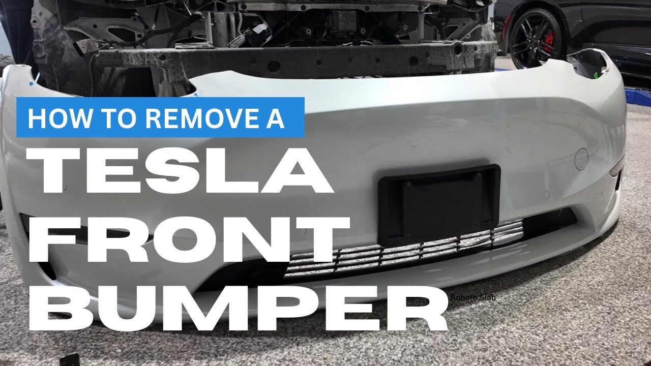 How to Remove a Tesla Model 3 Front Bumper - Step-by-Step