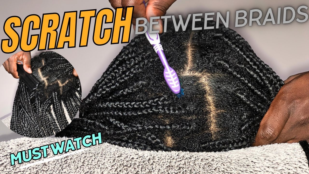 ASMR Scratching Between Braids With A Brush And A Toothbrush | No Talking | ASMR Sounds