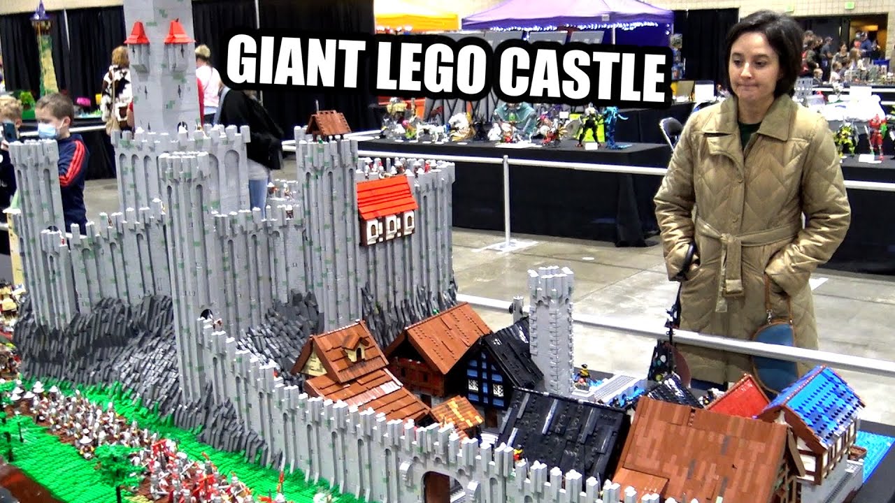 Giant LEGO Castle Kaladale with Interior Scenes