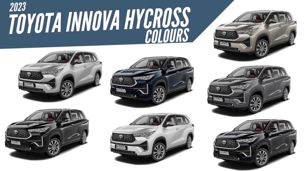 2023 Toyota Innova Hycross - All Color Options - Images