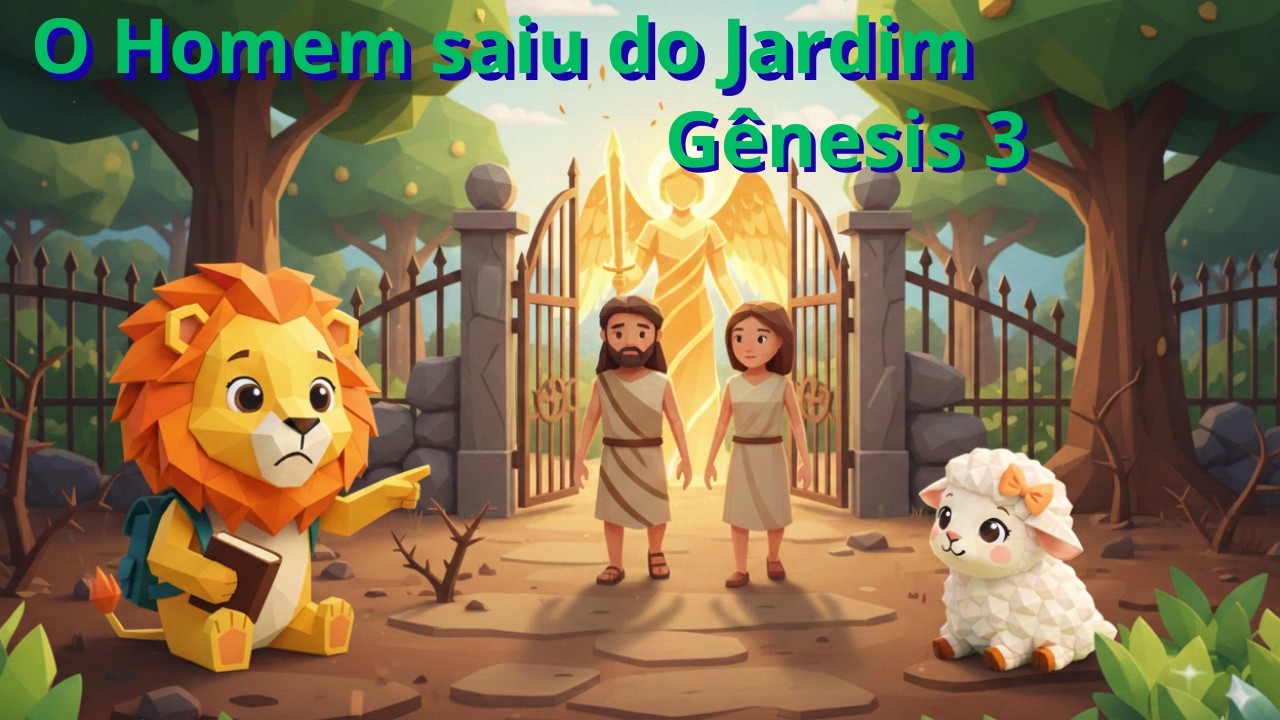 Descubra porque o homem saiu do Jardim | Bíblia capítulo por capítulo para crianças | Gênesis 3