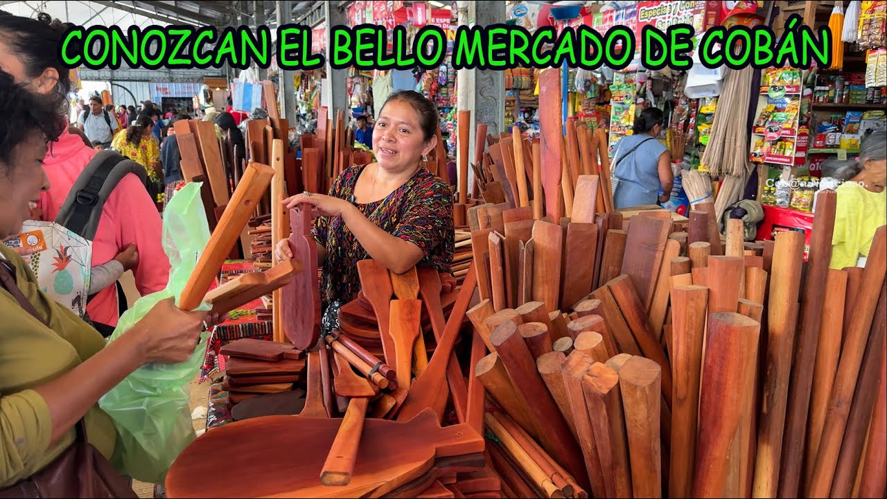 Conozcan el colorido Mercado de Cobán