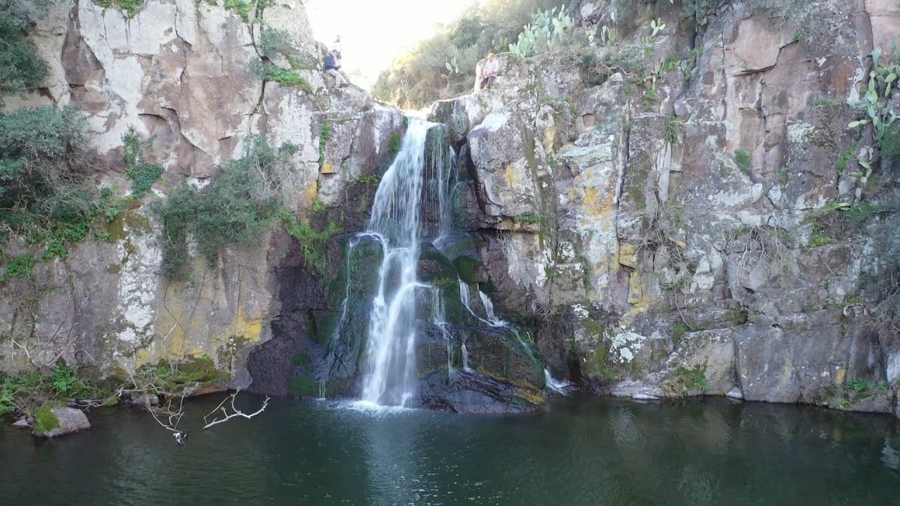 Cascata Moronzanos ( Martis Chiaramonti ) vista dal drone mavic pro2