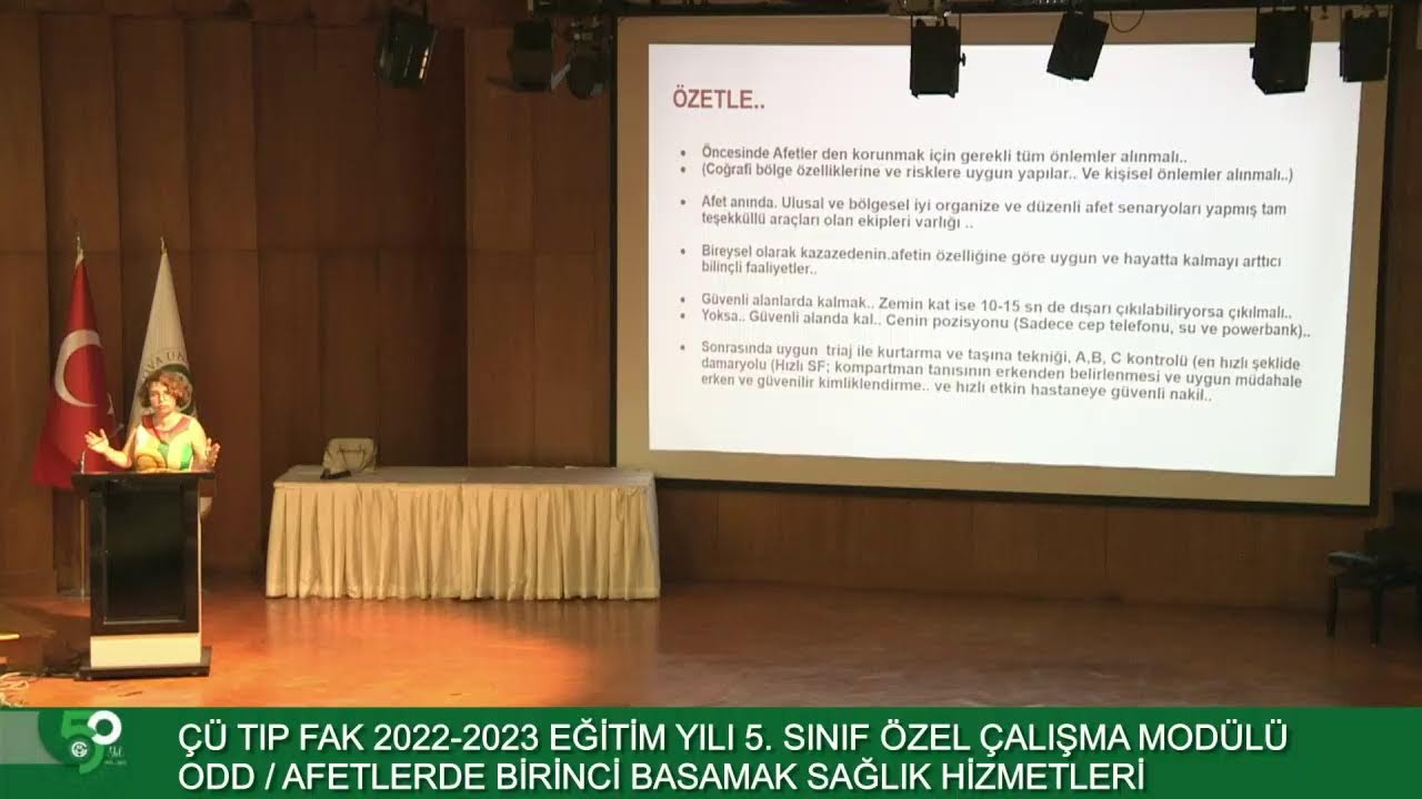 Afetlerde İlk Yardım | Prof. Dr. Zeynep Kekeç