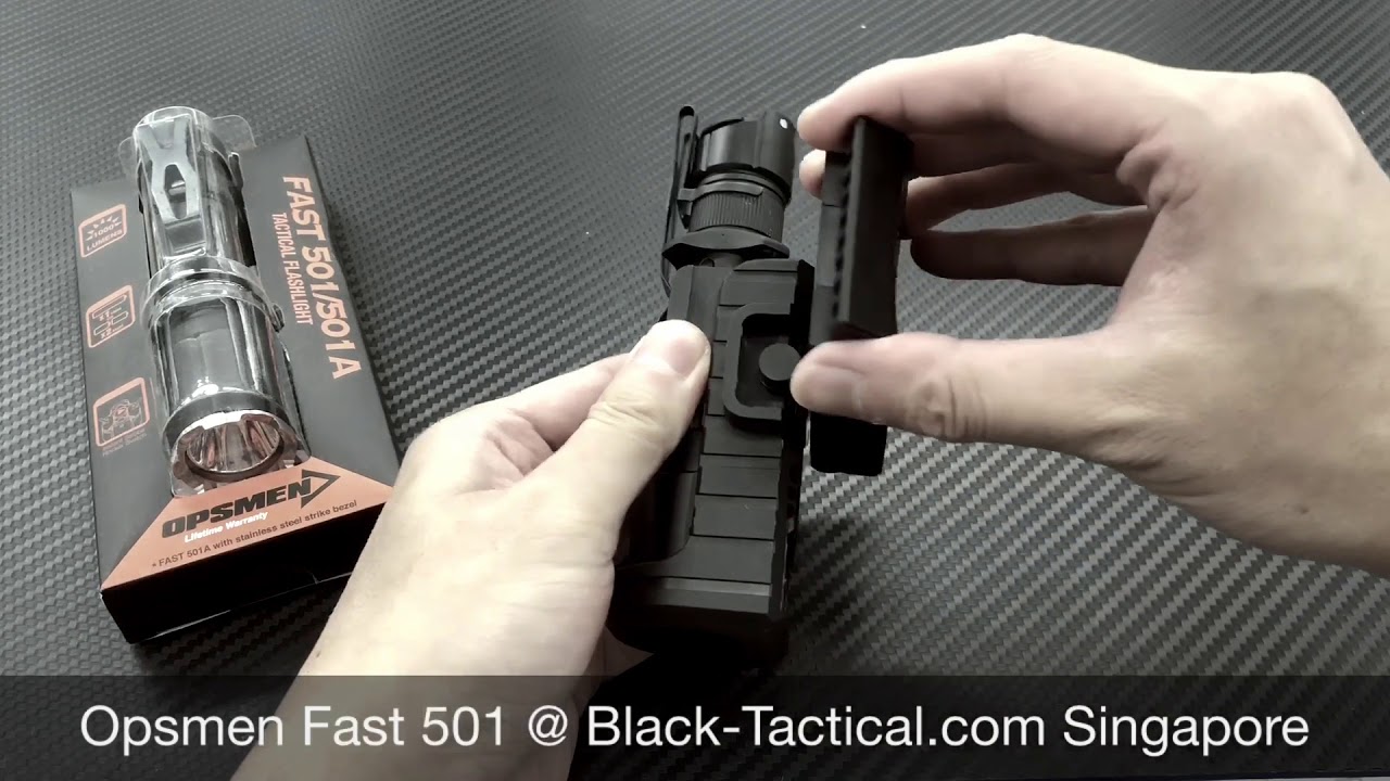 Opsmen Fast 501 Tactical Flashlight with Fast Holster