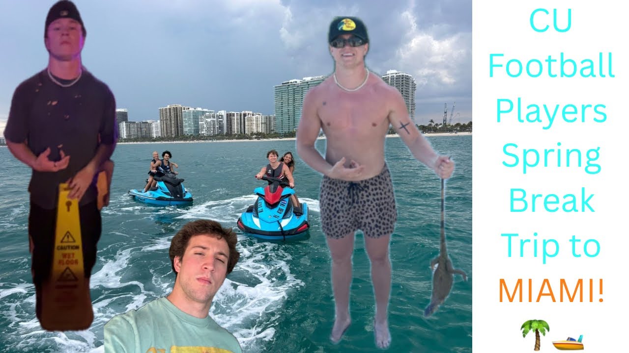 See What Colorado Football Players do for Spring Break! BTS Trip to Miami!