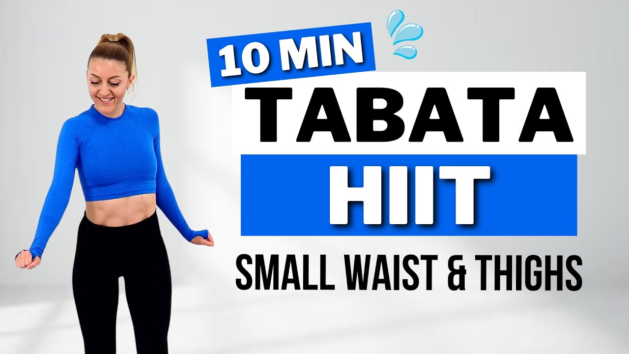 🔥10 мин Табата для тонкой талии и бедер HIIT🔥Сжигаем жир на животе и бедрах🔥ВСЁ СТОЯ🔥БЕЗ ПРЫЖКОВ🔥...
