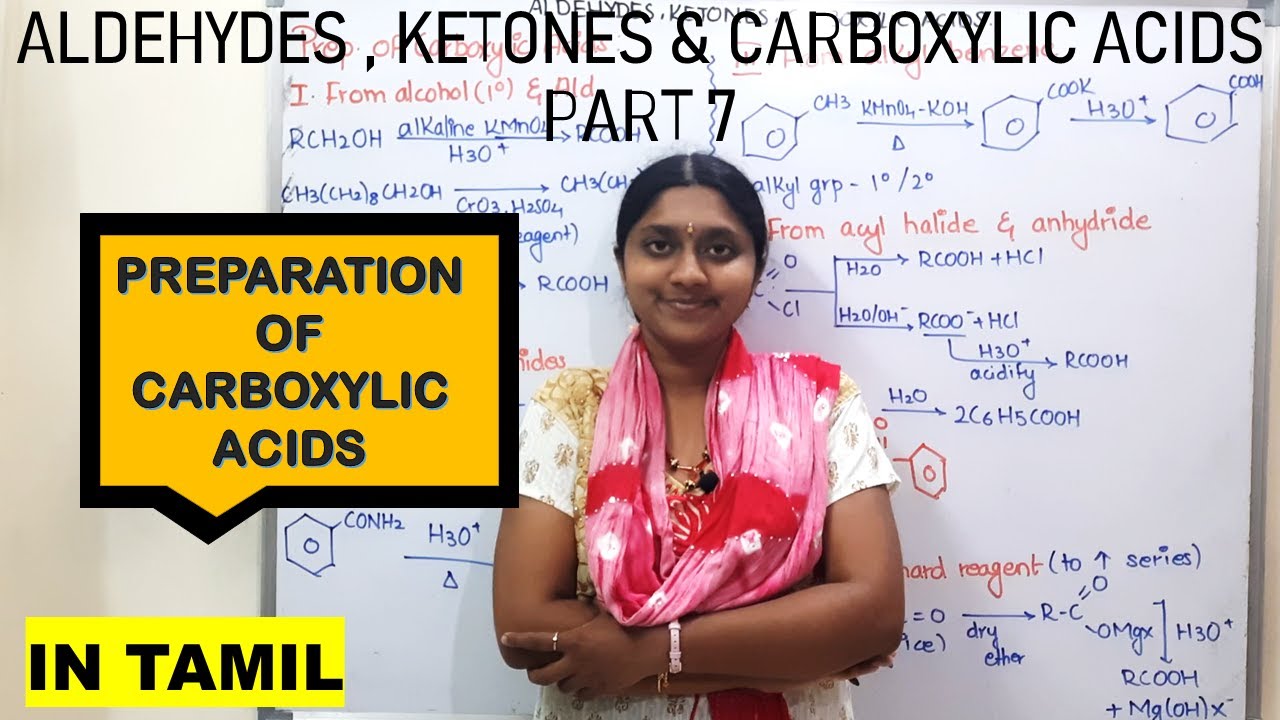 Aldehydes , Ketones & Carboxylic Acids Part 7 | In Tamil | Class 12| Preparation Of Carboxylic Acid|