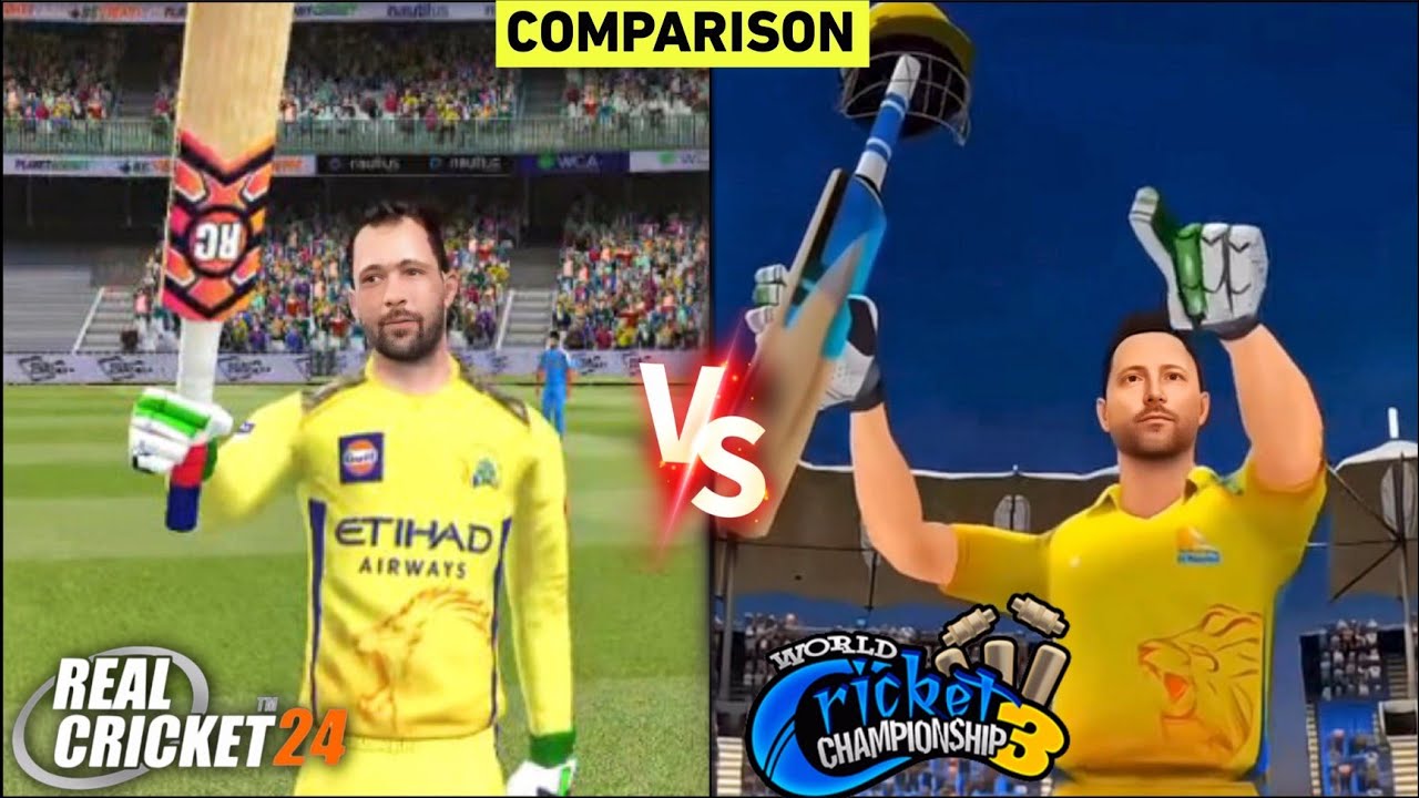RC24 vs WCC3 | Full Comparison🔥 | Which Is The Best Cricket Game 🏏