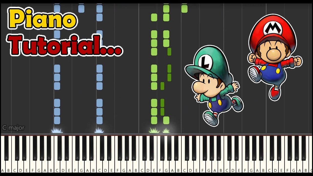 [Piano Tutorial] Mario & Luigi Partners In Time - Crisis of Red and Green