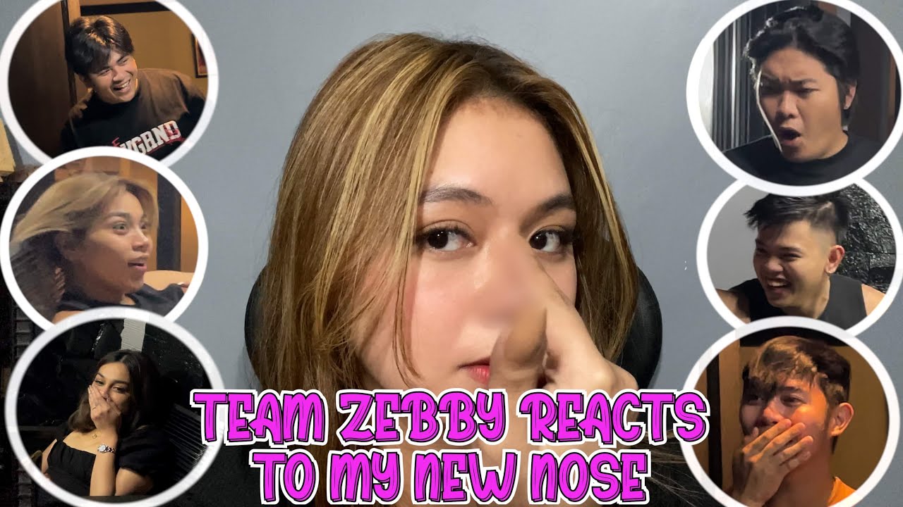 TEAM ZEBBY REACTS TO MY NEW NOSE | ALNETTE CORDOVA
