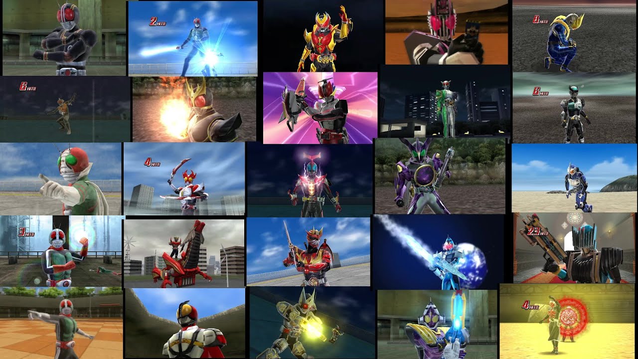 全キャラ必殺技集。 [仮面ライダー超クライマックスヒーローズ]