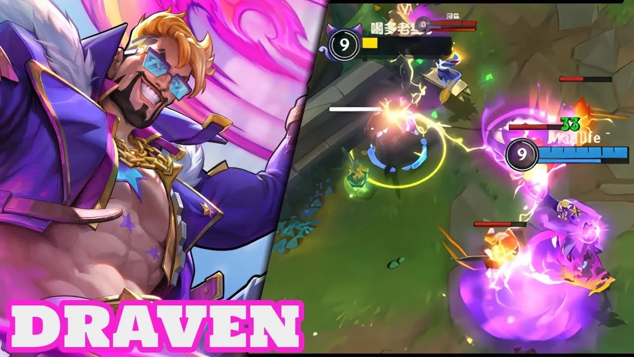 WILD rift  DRAVEN ADC CHINA _ Top 1 Draven Gameplay Rank Challenger