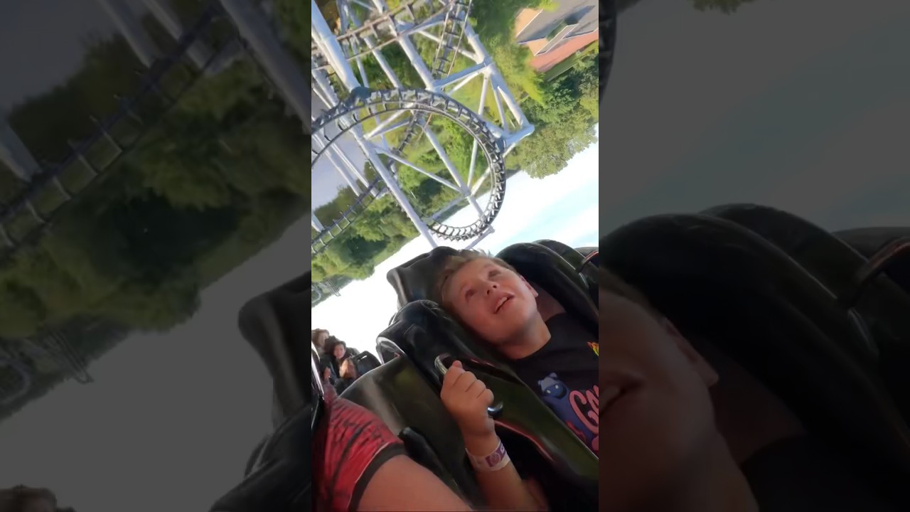 5G Launch Coaster 8yo First Time #rollercoaster #themepark #vekoma #launchcoaster