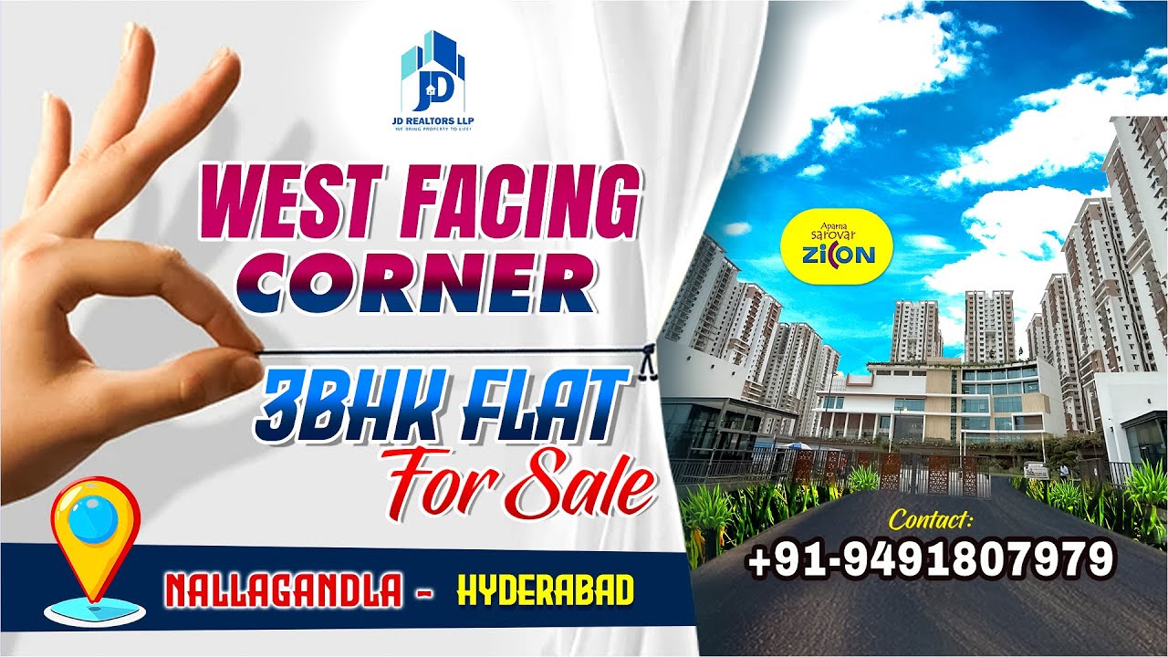 3BHK Flat For Sale Hyderabad | Aparna Sarovar Zicon at Nallagandla #3bhkforsale