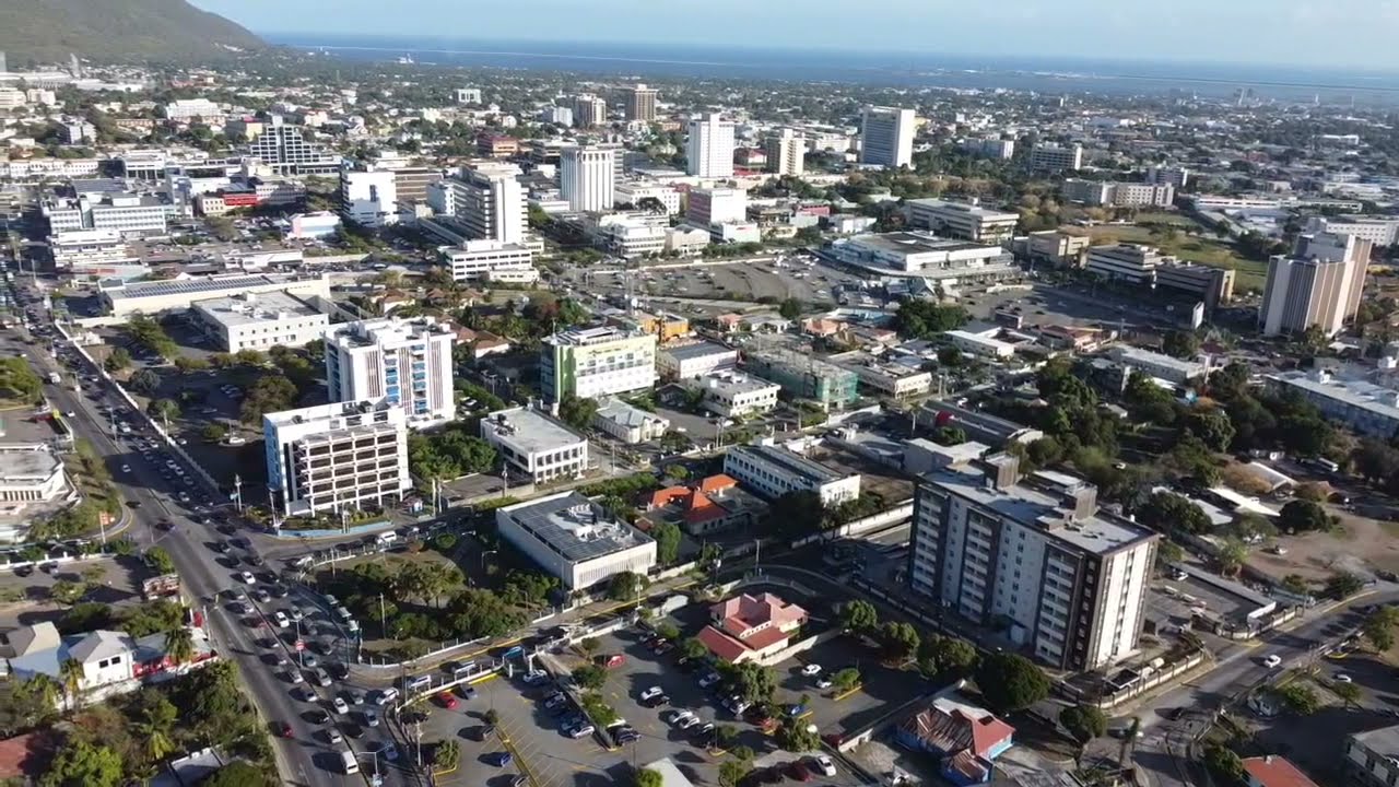 Above Devon House Kingston Jamaica Drone View