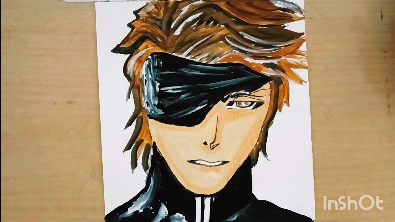 How to draw Aizen step by step 