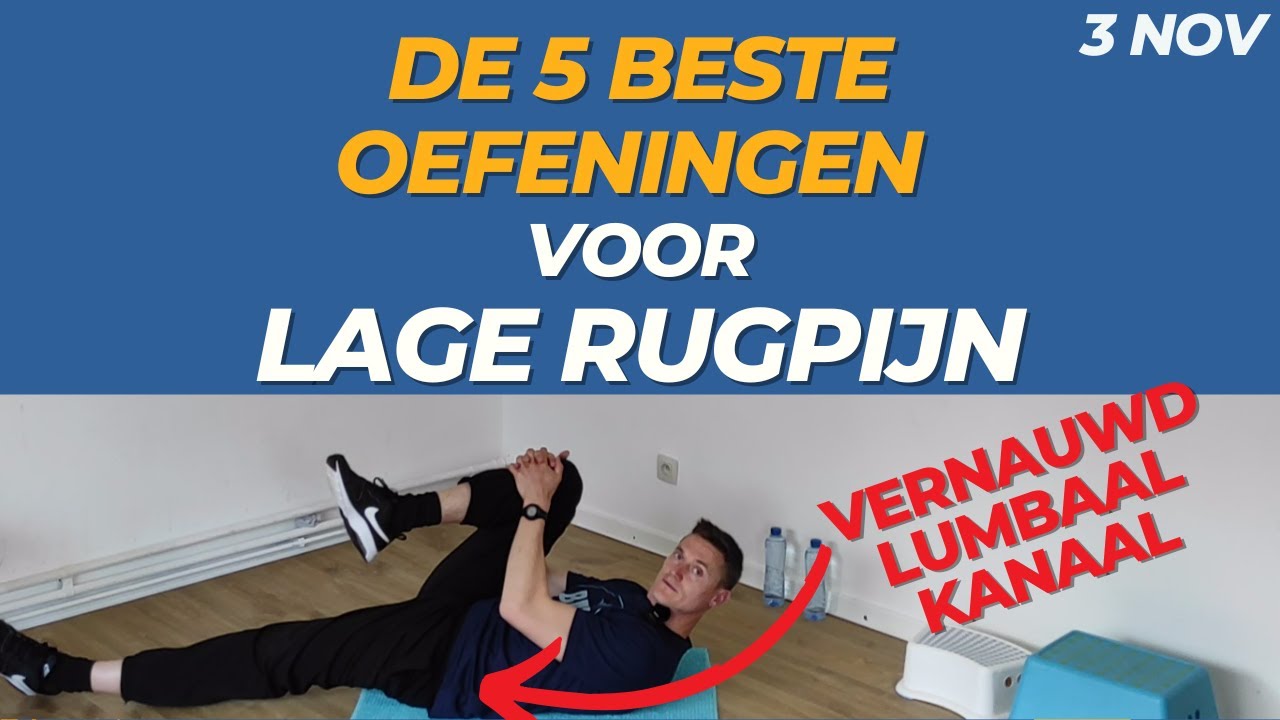 5 eenvoudige oefeningen tegen lage rugpijn! Ook voor senioren! (Lumbale stenose)