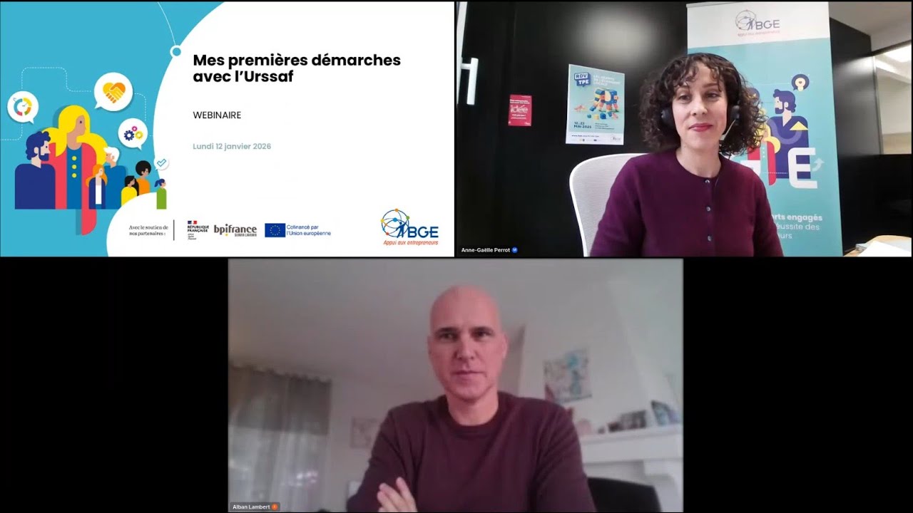 [Webinaire] : Mes premières démarches avec l'Urssaf