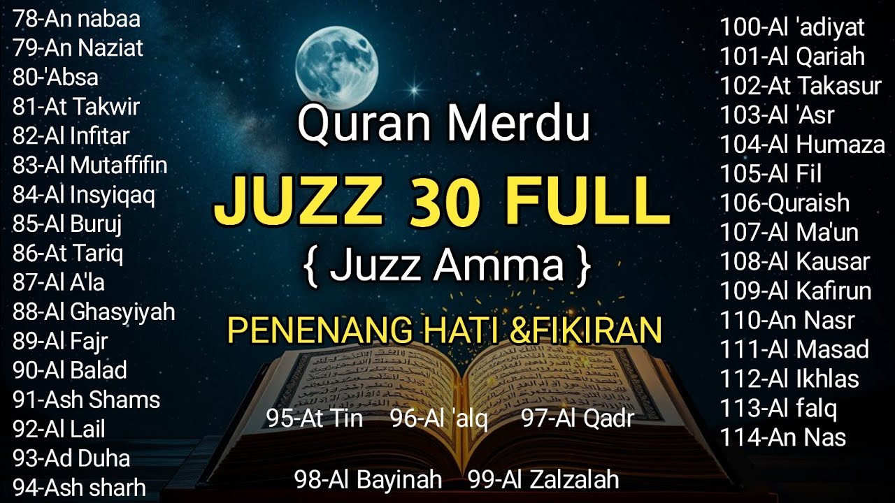 Ngaji Merdu Juz 30 Full ( JUZ AMMA ) Suara Merdu Menyentuh Hati,Terbaru 2026 | by Alaa Yasser