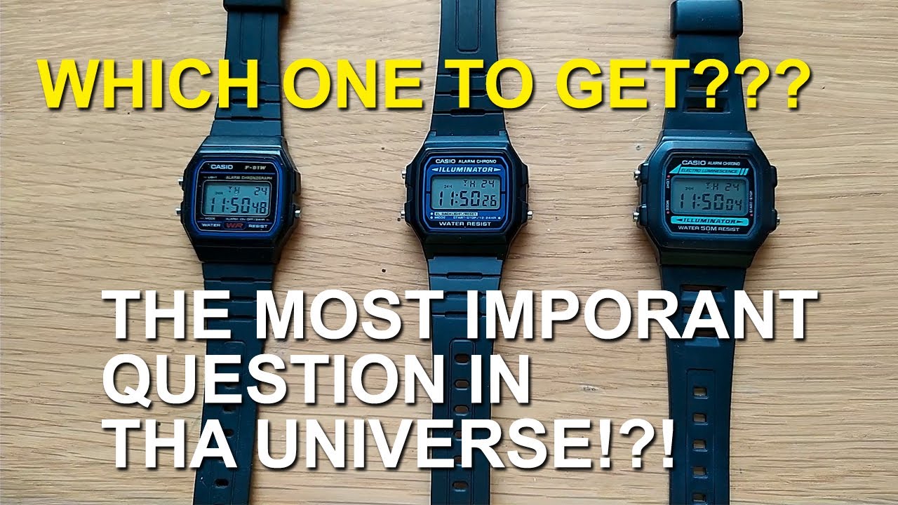 КАКИЕ ВЗЯТЬ??? Casio F-91 vs F-105 vs W-86??? САМЫЙ ВАЖНЫЙ ВОПРОС ВО ВСЕЛЕННОЙ!!!