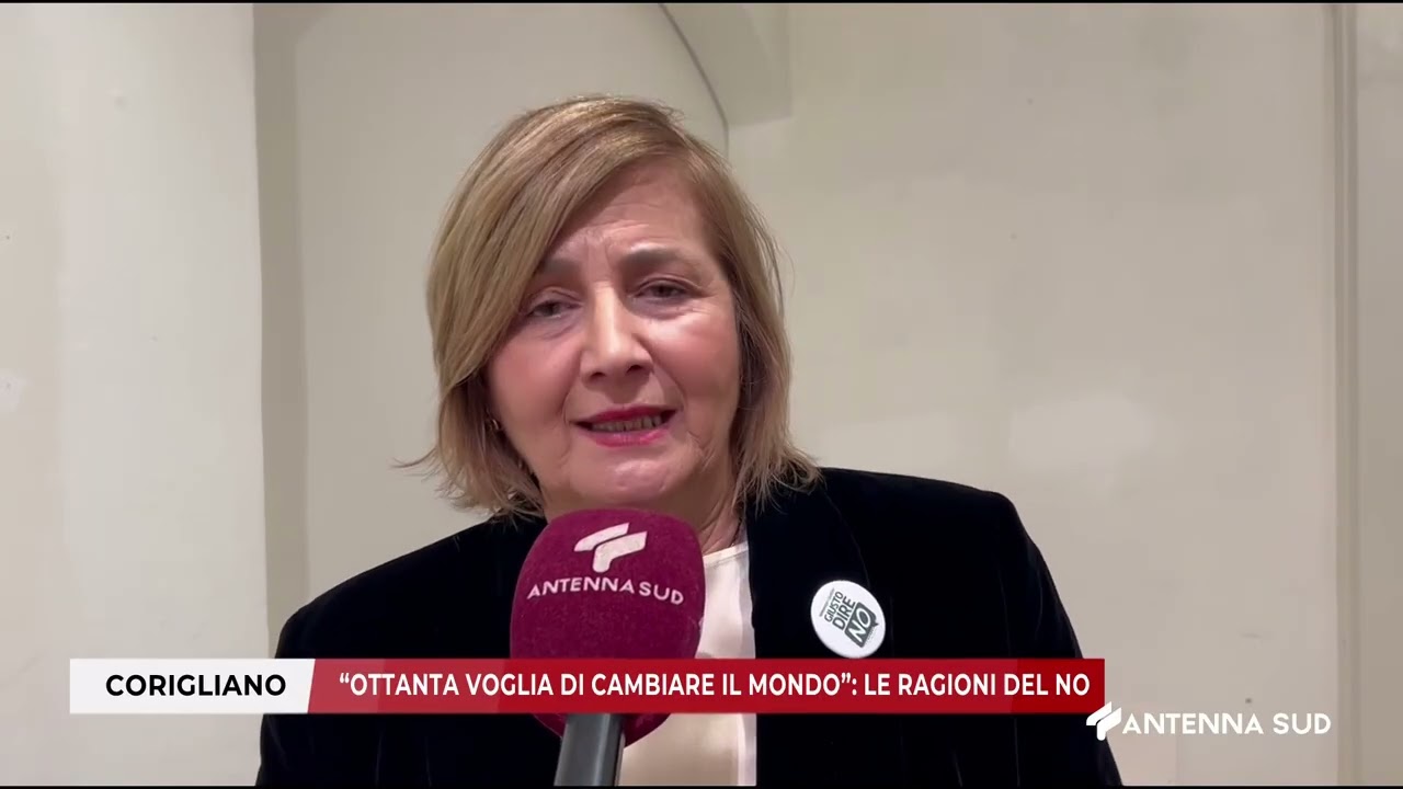 14 MARZO 2026   CORIGLIANO LE   “OTTANTA VOGLIA DI CAMBIARE IL MONDO”; LE RAGIONI DEL NO