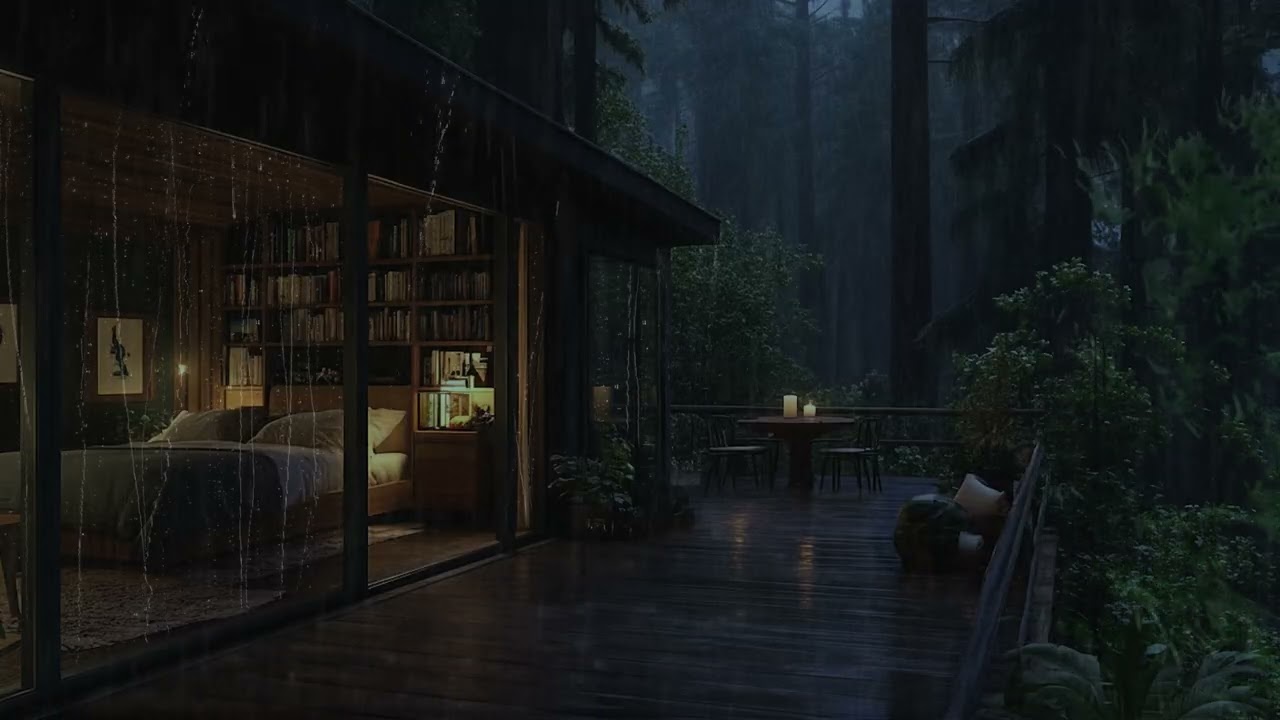 Soft Night Rain Sounds for Sleep and Relaxation | Peaceful Rain Ambience to Calm the Mind