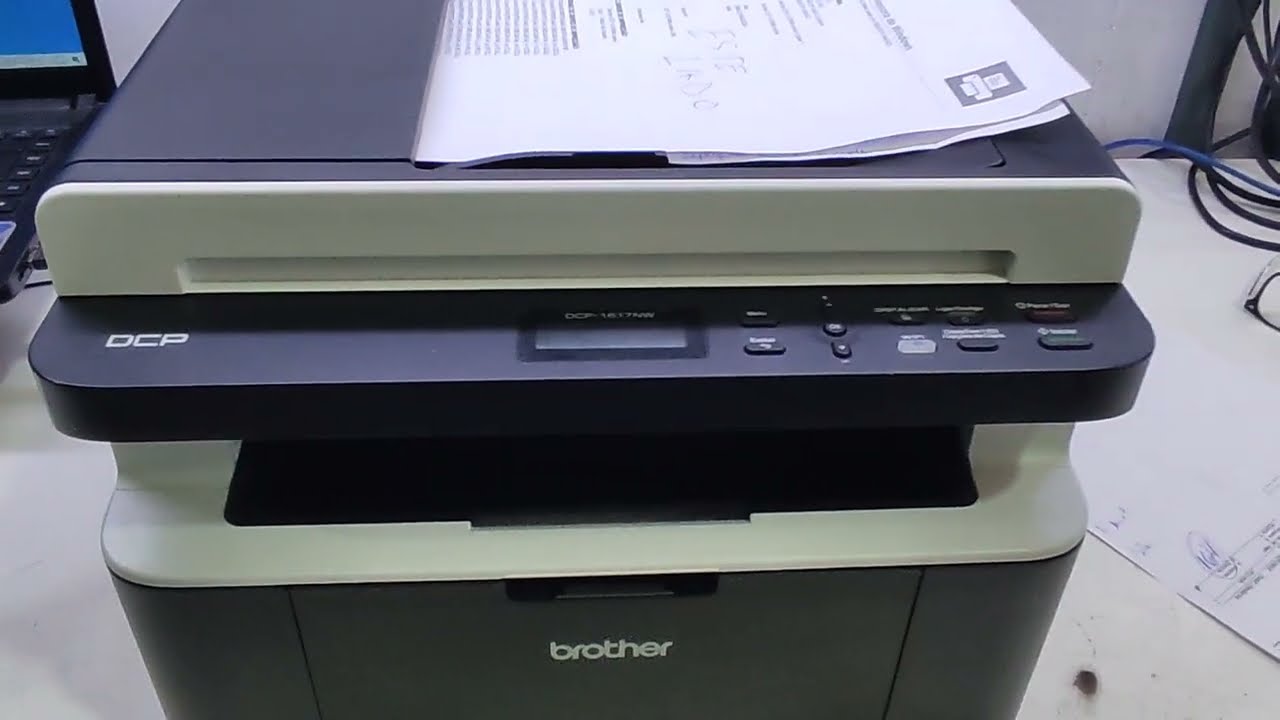 Como fazer a digitalização em rede pelo painel na impressora Brother DCP 1617nw - Passo a passo .