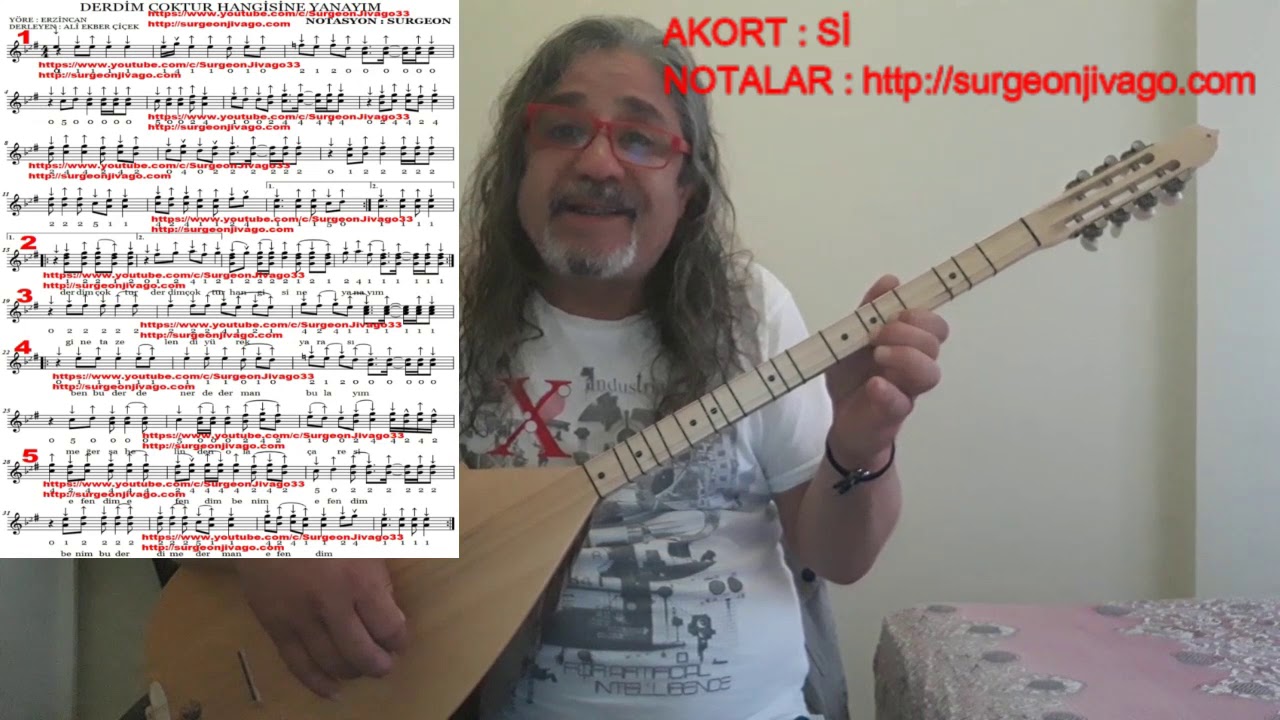 SOLFEJ ALİ EKBER ÇİÇEK DERDİM ÇOKTUR HANGİSİNE YANAYIM KISA SAP BAĞLAMA EKLEYEN SURGEON