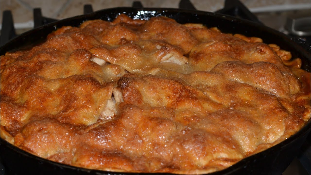 BEST Apple Pie How to make in skillet - Recipe | Only 7 ingredients