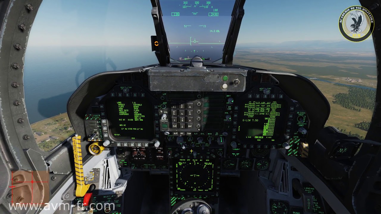 AVM DCS F/A-18C :  1.2.3 Atterrissage longue finale