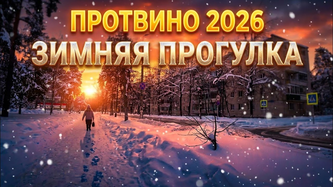 Протвино. Прогулка по городу. Январь 2026.