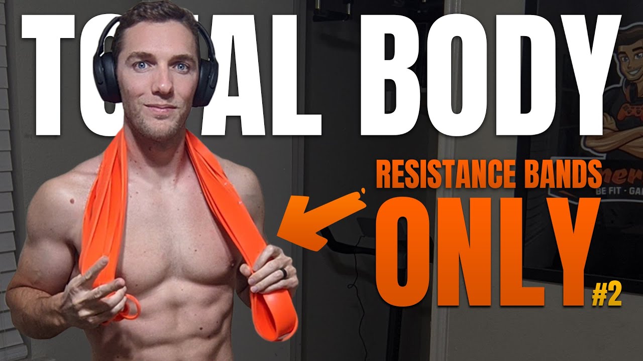 Total Body Workout (Resistance Bands ONLY!) at Home 2/3 - UnderSun Loop Bands for Muscle | GamerBody